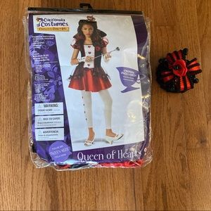 Like NEW Queen of Hearts, California Costumes Sz 12-14 Tween Size + Extra Crown